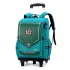 Cross border dropshipping of natural fish new product, pull rod backpack for elementary school students in grades 1-6, lightweight spine protection and water repellent for boys and girls