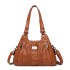 2023 New Street Trendy Women's Mom Bag Large Capacity Washed Leather Fashion Single Shoulder Handheld Crossbody Women's Bag