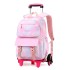 Hot selling natural fish new product pull rod backpack for girls in grades 3-6, lightweight, fashionable, and large capacity backpack