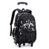 Natural Fish New Pull up Backpack Wholesale for Primary School Students, Boys' Fashion Large Capacity Cross border Hot Selling Dinosaur Starry Sky Map