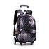 Natural Fish: One piece dropshipping for junior and senior high school students. Pull up backpack with multiple colors and six wheels for climbing stairs. Cross border backpack