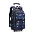 Natural Fish High School Student Three piece Set Pull up Backpack Wholesale Climbing Stairs Large Capacity Fashionable Multi layer Breathable Backpack