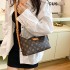 Internet celebrity retro printed bag for women 2024 new European and American fashion armpit bag, high-end and versatile diagonal shoulder bag