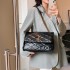 Foreign Trade Women's Bag 2025 New Fashionable Small Fragrant Style Ling Grid Chain Bag Large Capacity Versatile Single Shoulder Cross Shoulder Bag Trend