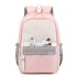 Minimally designed backpack for female junior high school students with high appearance and cute elementary school students. High capacity lightweight backpack for middle school students