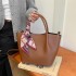 2024 new single shoulder women's bag, large capacity crossbody tote bag, mommy bag, fashionable and simple shopping bag