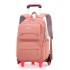 Natural Fish One Piece dropshipping for elementary school students, six wheeled climbing ladder, pull rod backpack, high school large capacity backpack, cross-border