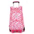 Daifa Natural Fish Pull Rod Backpack Primary School Students 3-5 Grades Girls Six Wheel Staircase Climbing 8-12 Years Old Large Capacity