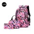 Cross border three piece children's backpack, nylon camouflage backpack for elementary school and girls, lightweight backpack for middle and high school students