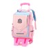 Cross border dropshipping of natural fish new product, pull rod backpack for elementary school students in grades 1-6, lightweight spine protection and water repellent for boys and girls