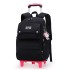 Natural Fish One Piece dropshipping for elementary school students, six wheeled climbing ladder, pull rod backpack, high school large capacity backpack, cross-border