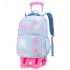 2022 Natural Fish New Product Pull up Backpack for Primary School Students, 3-6 Grades, Little Princess Fashion Pop, Cross border