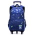 New Middle School Student Pull up Backpack Six Wheel Climbing Tower 3-6 Grade Boys 8-12 Year Old Primary School Student Backpack Wholesale