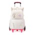 Natural Fish Primary and Secondary School Students' Pull up Backpack, Female Children's Backpack, Climbing Stairs, Resistant to Dirt, Export backpack for grades 3-6