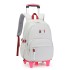 Natural Fish New Primary School Students' Pull up Backpack Girls' 2-6 Grades Large Capacity Detachable Backpack Hair Replacement