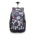 Middle school students' roller backpacks, boys' travel backpacks, adults' roller backpacks, men's and women's 5-9 grade large capacity