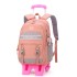 Natural Fish New Product Pull up Backpack for Primary School Students in Grades 3-6 Cross border Trend, Large Capacity, Six Wheel Ladder for Girls