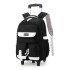 Natural backpack fish new lightweight pull rod backpack for primary school girls, large capacity for 3-6 grade middle school students