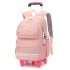 Natural fish new stair climbing rod backpack for girls, large capacity detachable middle school student backpack for elementary school students