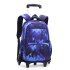 A dropshipping natural fish pull rod backpack with large capacity, fashionable backpacks for boys, girls, primary and secondary school students, cross-border bestseller