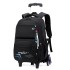 Natural Fish New Style, 3rd to 9th Grades, Climbing Stairs, Pullrod Backpack, Junior High School Boys, Large Capacity, Detachable, One Piece Hair Collection