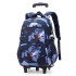 Natural Fish New Product Student Pull up Backpack Boys and Girls Climbing Stairs 3-6 Grades Primary School Students Reduce Burden, Lightweight Hair Replacement