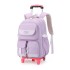 Natural backpack fish new lightweight pull rod backpack for primary school girls, large capacity for 3-6 grade middle school students