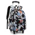 Natural Fish New Style 2nd to 6th Grade Stair Climbing Pull Rod Backpack Junior High School Boys Large Capacity Detachable One Piece Hair Collection