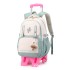 Natural Fish New Lightweight Pull up Backpack Primary School Girls' Large Capacity Backpack 3-6 Grade Middle School Students' Backpack