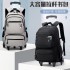 Natural fish pull rod backpack for primary school students in grades 3-6, large capacity backpack for junior high school students, dual-use cross-border