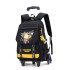 Natural Fish Anime Pull up Backpack Six Wheel Stair Climbing Male Backpack Elementary School Backpack Junior High School Student Large Capacity