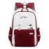 Minimally designed backpack for female junior high school students with high appearance and cute elementary school students. High capacity lightweight backpack for middle school students