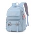 Natural fish backpack for girls, large capacity Korean version for elementary school students, 3-6 grade girls, lightweight spine protection, one piece hair replacement