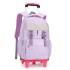 New product of Natural Fish: Pull up bag for elementary school students aged 8-12, detachable large capacity backpack for girls, cross-border dropshipping