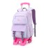 Hot selling natural fish new product pull rod backpack for girls in grades 3-6, lightweight, fashionable, and large capacity backpack