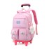 Natural Fish Children Elementary School Students Pull up Backpack Female Korean Version Large Capacity Junior High School Students Six Wheel Stair Climbing Backpack