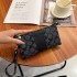 Soft Leather Printed Handbag 2024 New Women's Fashion Lightweight Mini Bag Multi functional Zero Wallet Phone Bag