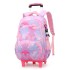 Natural Fish New Product Student Pull up Backpack Boys and Girls Climbing Stairs 3-6 Grades Primary School Students Reduce Burden, Lightweight Hair Replacement