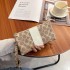 Soft Leather Printed Handbag 2024 New Women's Fashion Lightweight Mini Bag Multi functional Zero Wallet Phone Bag