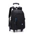 Wholesale of Natural Fish backpacks for middle and high school students, pull rod backpacks for men, fashionable six wheeled stair climbing bags, large capacity computer bags