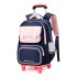 Natural Fish Elementary School Backpack Pull up Bag for Grades 1-3-6 School Backpack Dual use Six Wheel Stair Climbing Wholesale