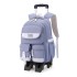 Natural backpack fish new lightweight pull rod backpack for primary school girls, large capacity for 3-6 grade middle school students