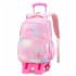 2022 Natural Fish New Product Pull up Backpack for Primary School Students, 3-6 Grades, Little Princess Fashion Pop, Cross border