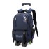 Natural Fish 2023 Summer New Pull up Backpack Detachable for Male Middle and High School Students, Large Capacity One Piece Hair Replacement, Six Wheels