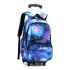 Natural Fish: One piece dropshipping for junior and senior high school students. Pull up backpack with multiple colors and six wheels for climbing stairs. Cross border backpack