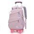 Natural Fish One Piece dropshipping for middle school students, six wheeled climbing ladder, pull rod backpack for primary school students, large capacity backpack for cross-border special