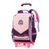 Cross border dropshipping of natural fish new product, pull rod backpack for elementary school students in grades 1-6, lightweight spine protection and water repellent for boys and girls