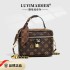 Internet celebrity bag for women 2024 new trendy retro printed small square bag shoulder bag large capacity commuting crossbody bag for women trendy