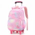 2022 Natural Fish New Product Pull up Backpack for Primary School Students, 3-6 Grades, Little Princess Fashion Pop, Cross border