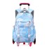 Natural Fish Children's Pull up Backpack Primary School Students 3-6 Grades Female Middle School Students Backpack Backpack Backpack High Grade Climbing